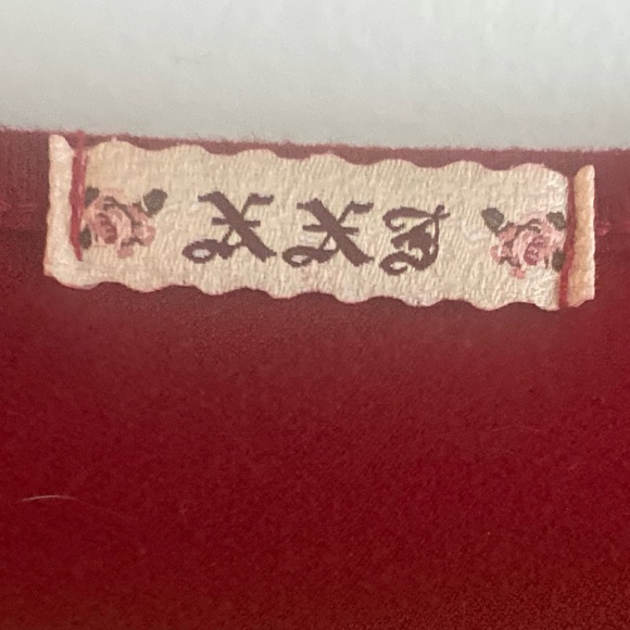 ♣️ 3/$20 FOREVER 21 crimson red puff sleeve dress - Picture 6 of 7